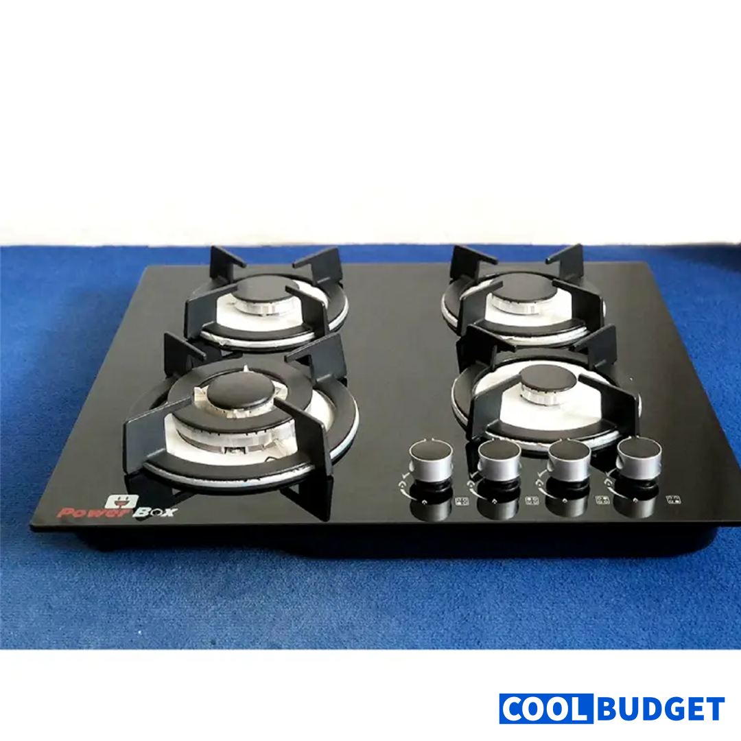 EURO Ster 4 Burner Glass Top Gas Cooker – Stylish Performance Within Reach