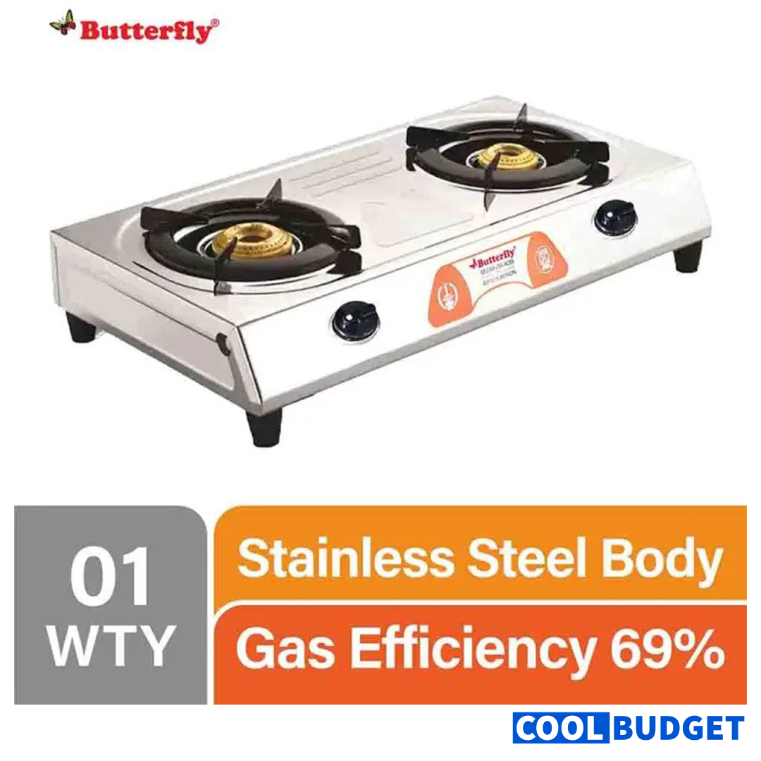 Butterfly Gas Cooker 2 Burner – Premium Quality, Budget-Friendly