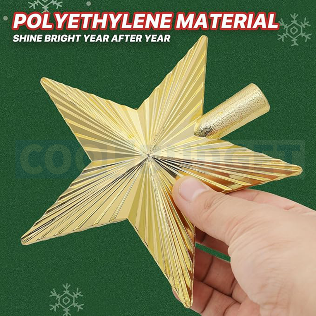 Gold Christmas Tree Top Star – Hanging Christmas Decoration