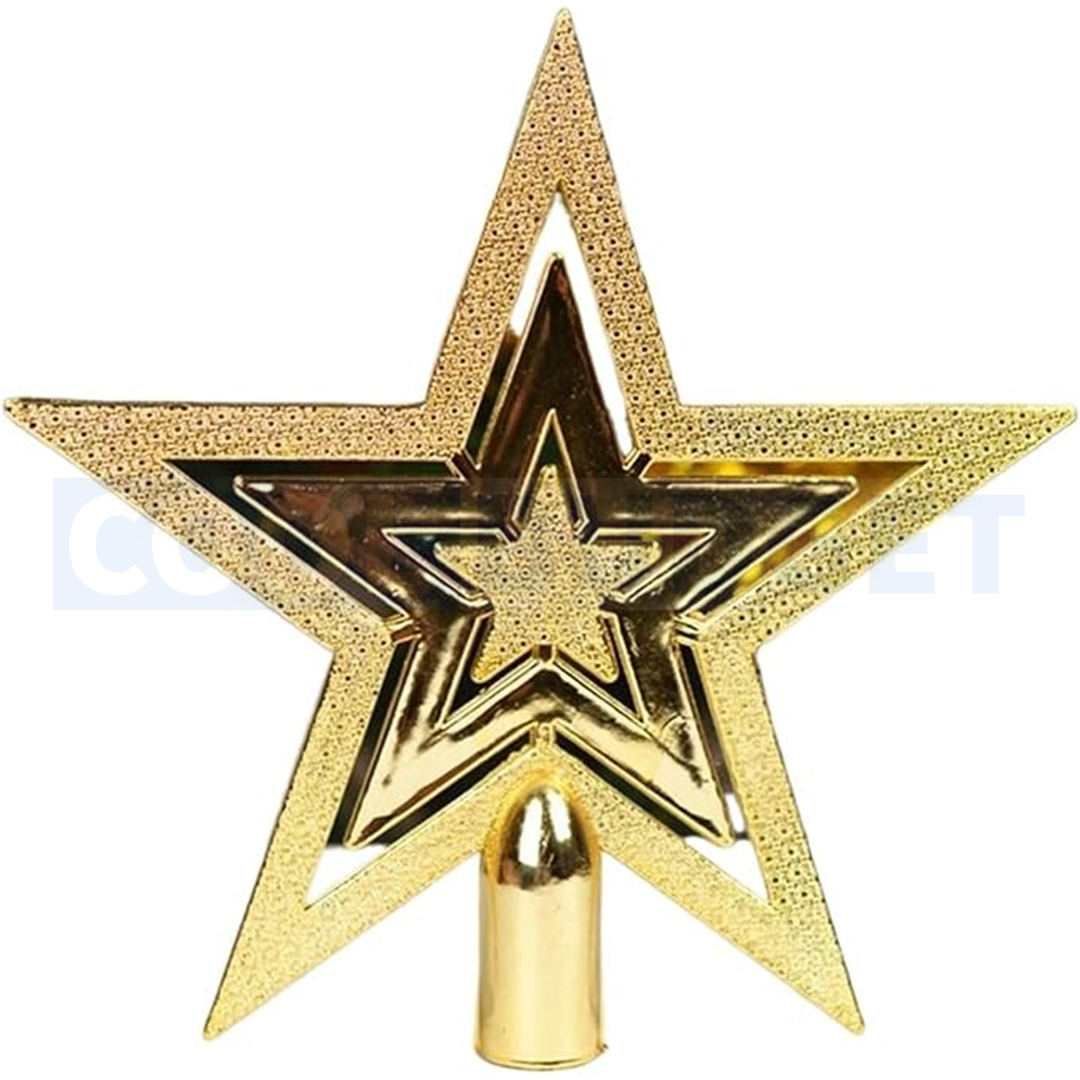 Gold Christmas Tree Top Star – Hanging Christmas Decoration