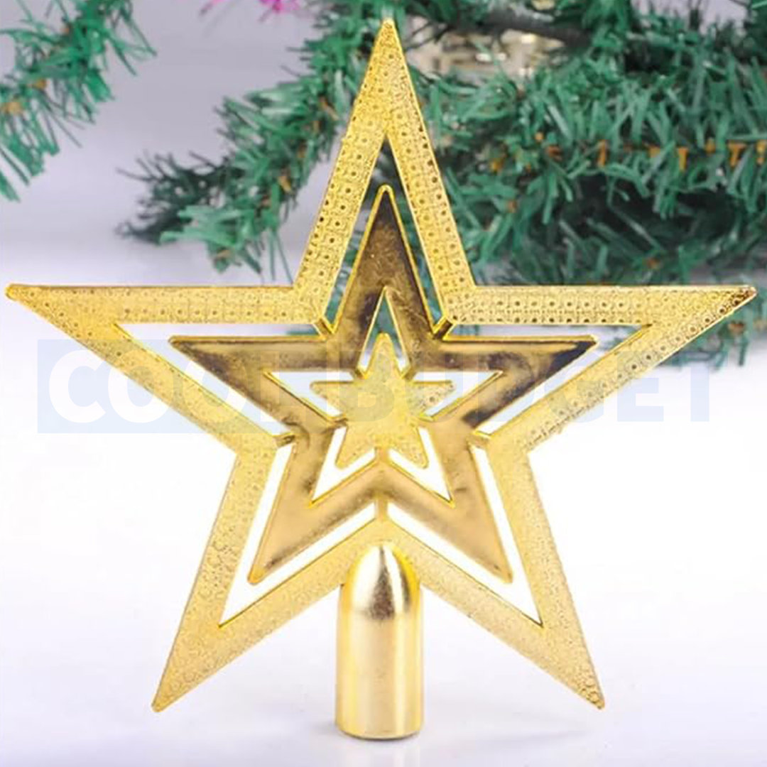 Gold Christmas Tree Top Star – Hanging Christmas Decoration