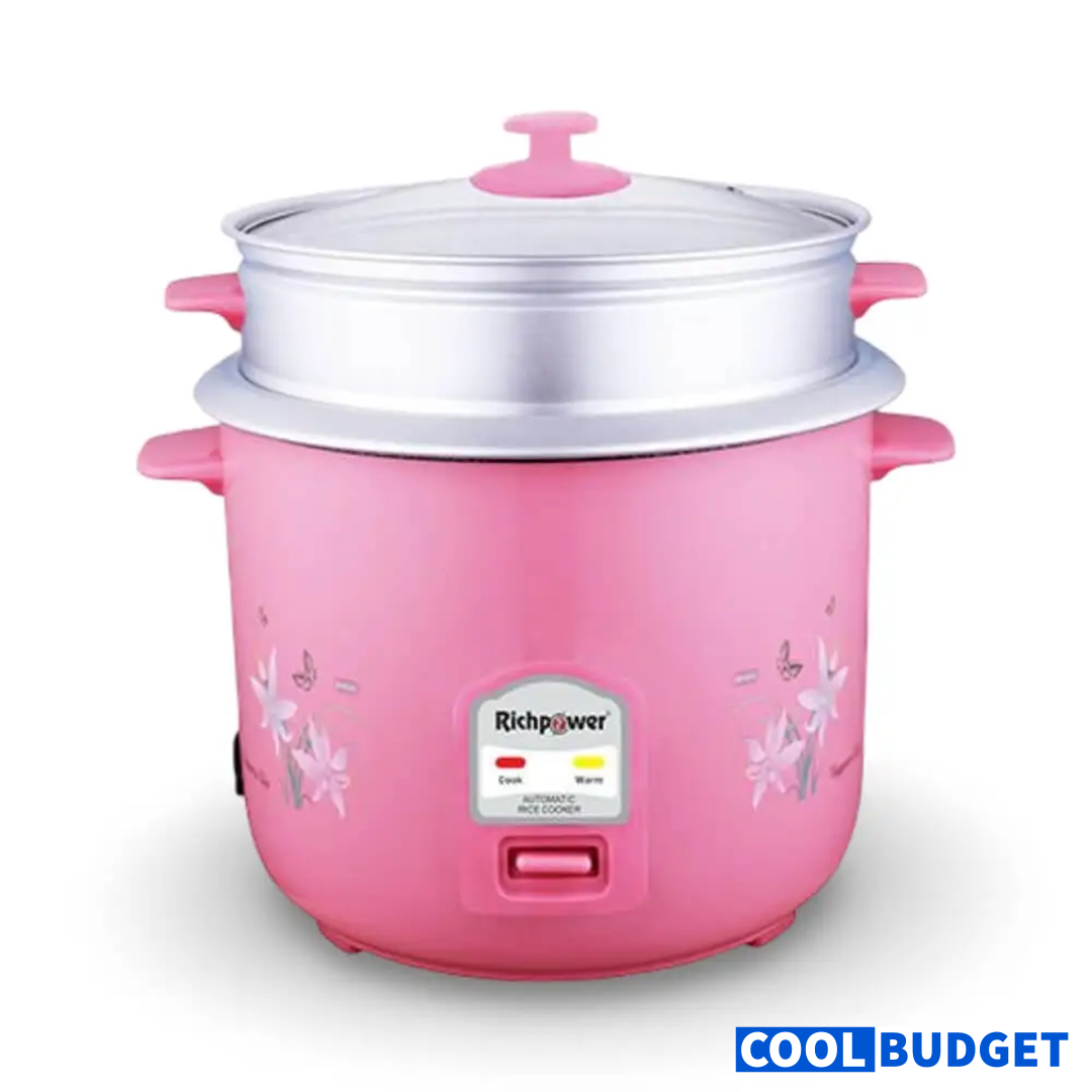 Richpower RPRC-6077 0.6L Rice Cooker with Steamer (12 Months Warranty)