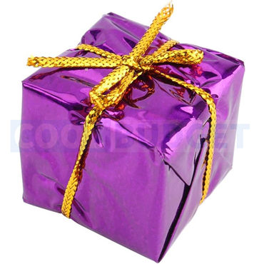 12 Pcs Assorted Color Mini Candy Boxes – Christmas Tree Hanging Decorations (3.5 cm)
