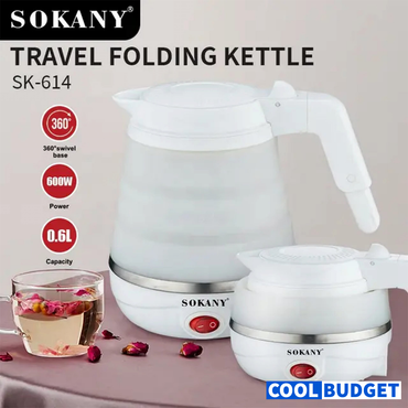 Sokany Travel Folding Kettle SK‑614 — Compact, Powerful, and Travel‑Ready