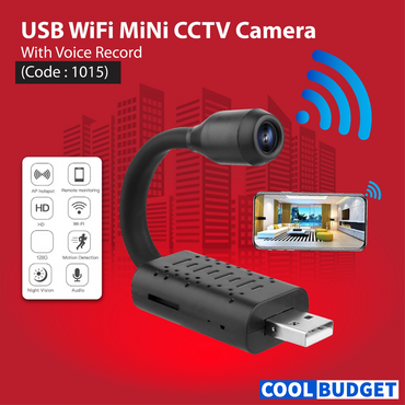 USB WiFi MiNi CCTV Camera with Voice Record (Code : 1015)
