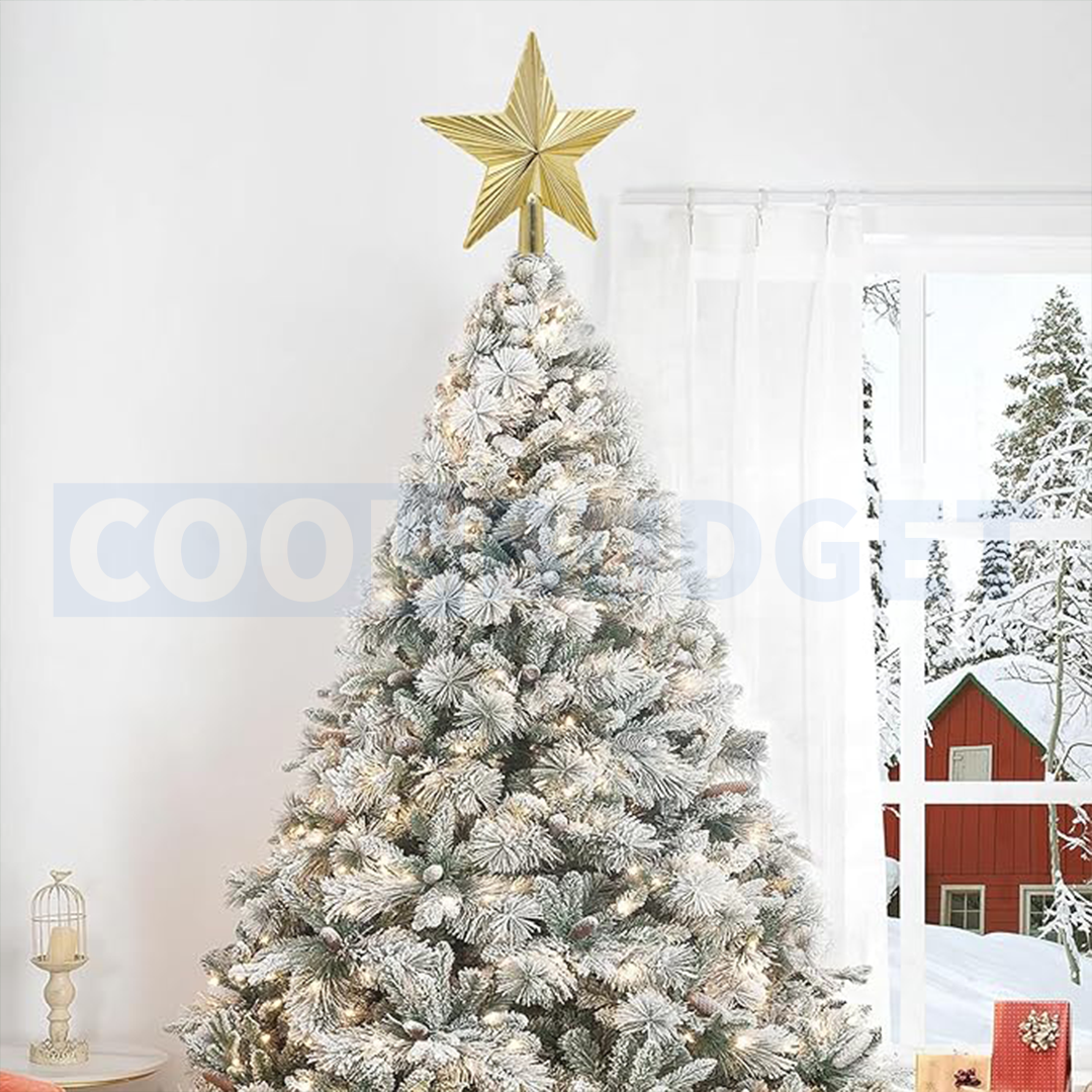 Gold Christmas Tree Top Star – Hanging Christmas Decoration
