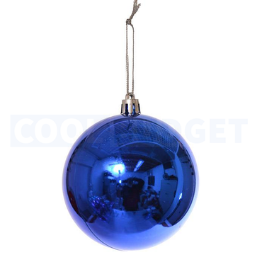 6 Pcs Blue Color Christmas Decoration Hanging – Ornate Baubles Assorted Colours (6.5 cm)