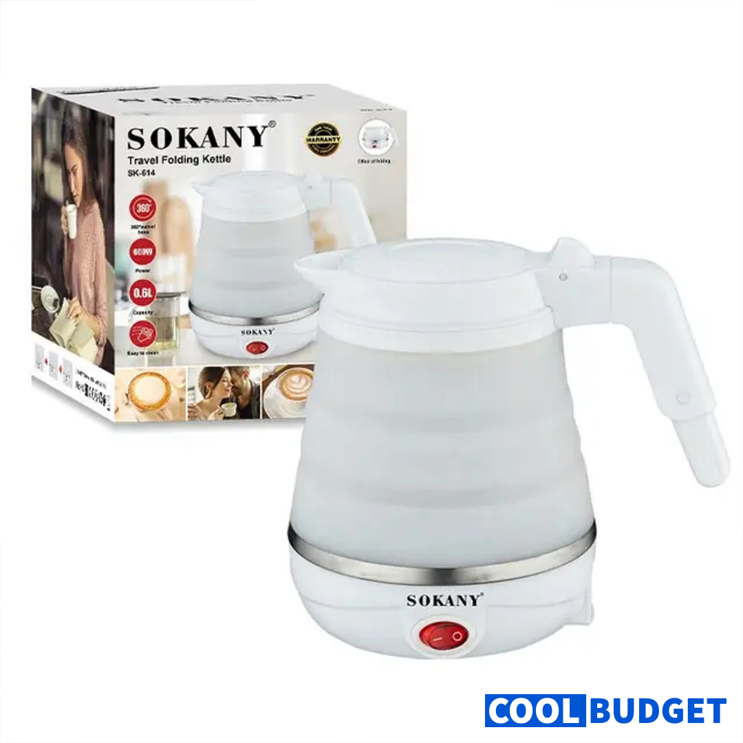 Sokany Travel Folding Kettle SK‑614 — Compact, Powerful, and Travel‑Ready