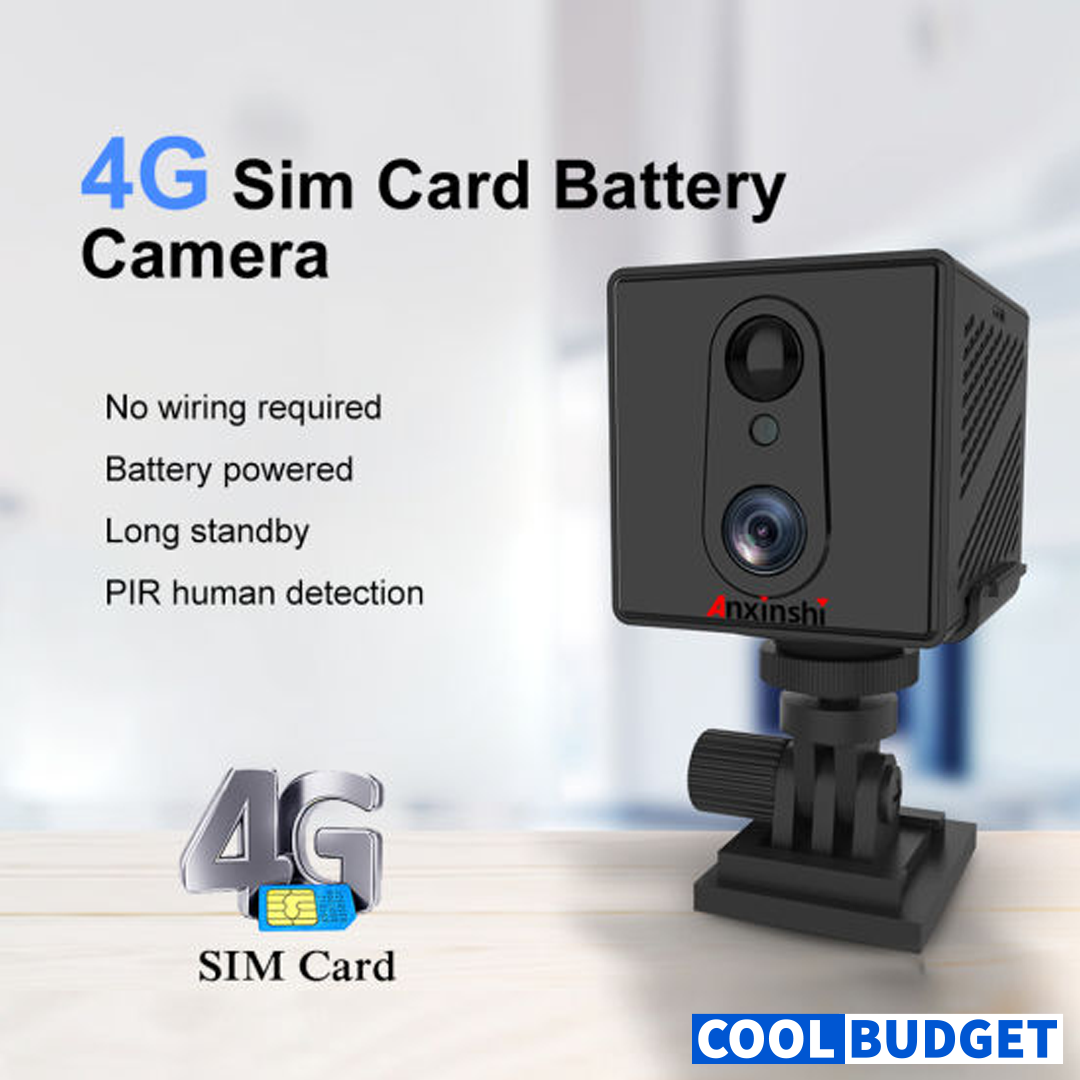 4G Sim with Battery 2Mp CCTV Mini Camera with Voice Record