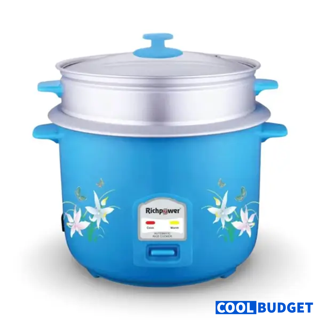 Richpower RPRC-6077 0.6L Rice Cooker with Steamer (12 Months Warranty)