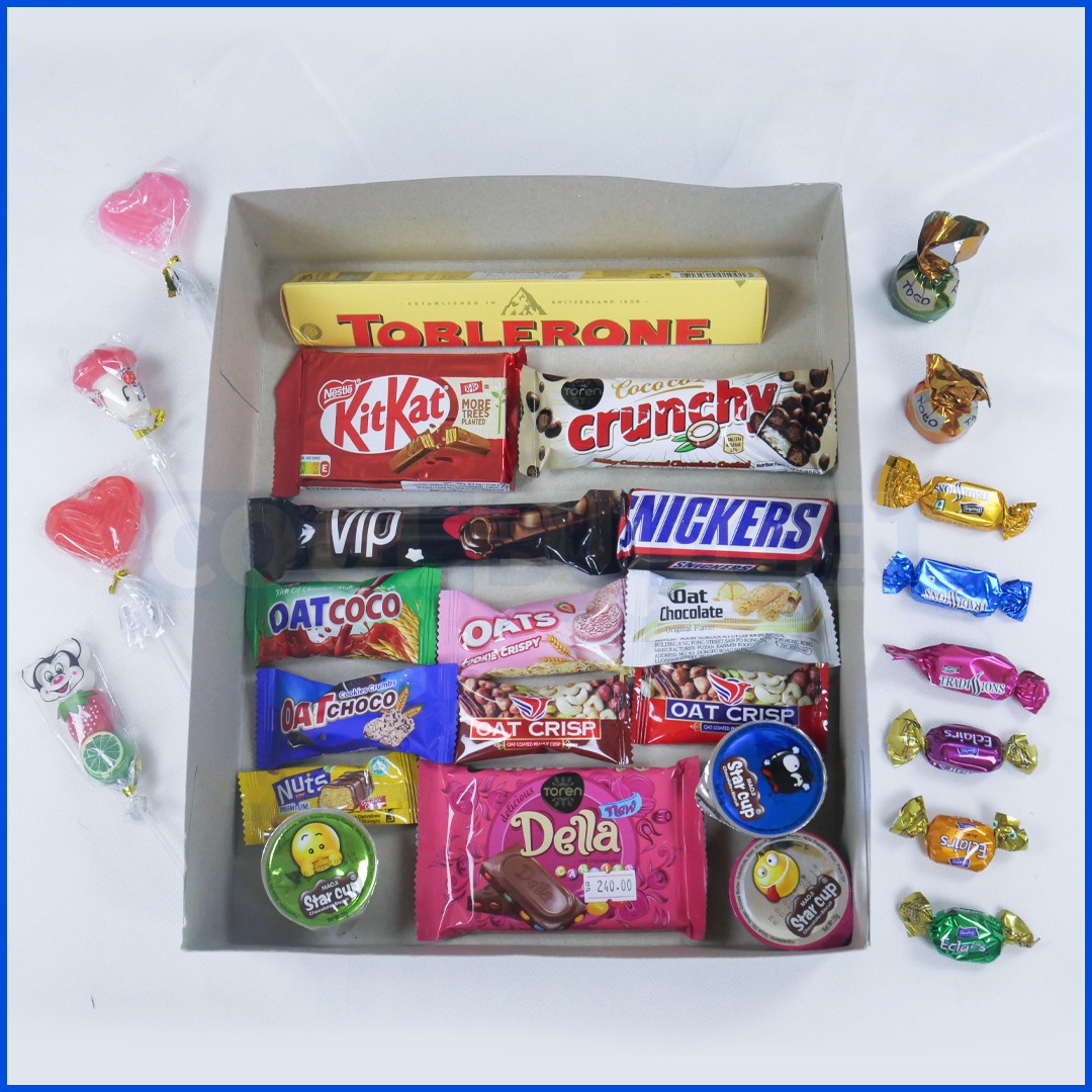 Low Price Foreign 27+Pcs Random Mix Chocolate Candy Toffees Colourful High Quality