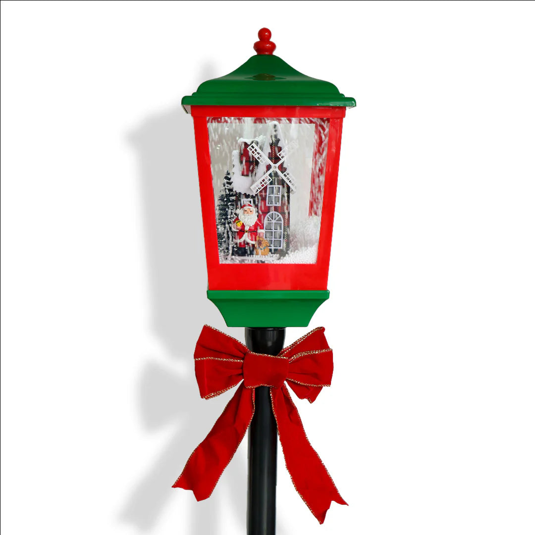 Red and green lamp post - 157cm LED017