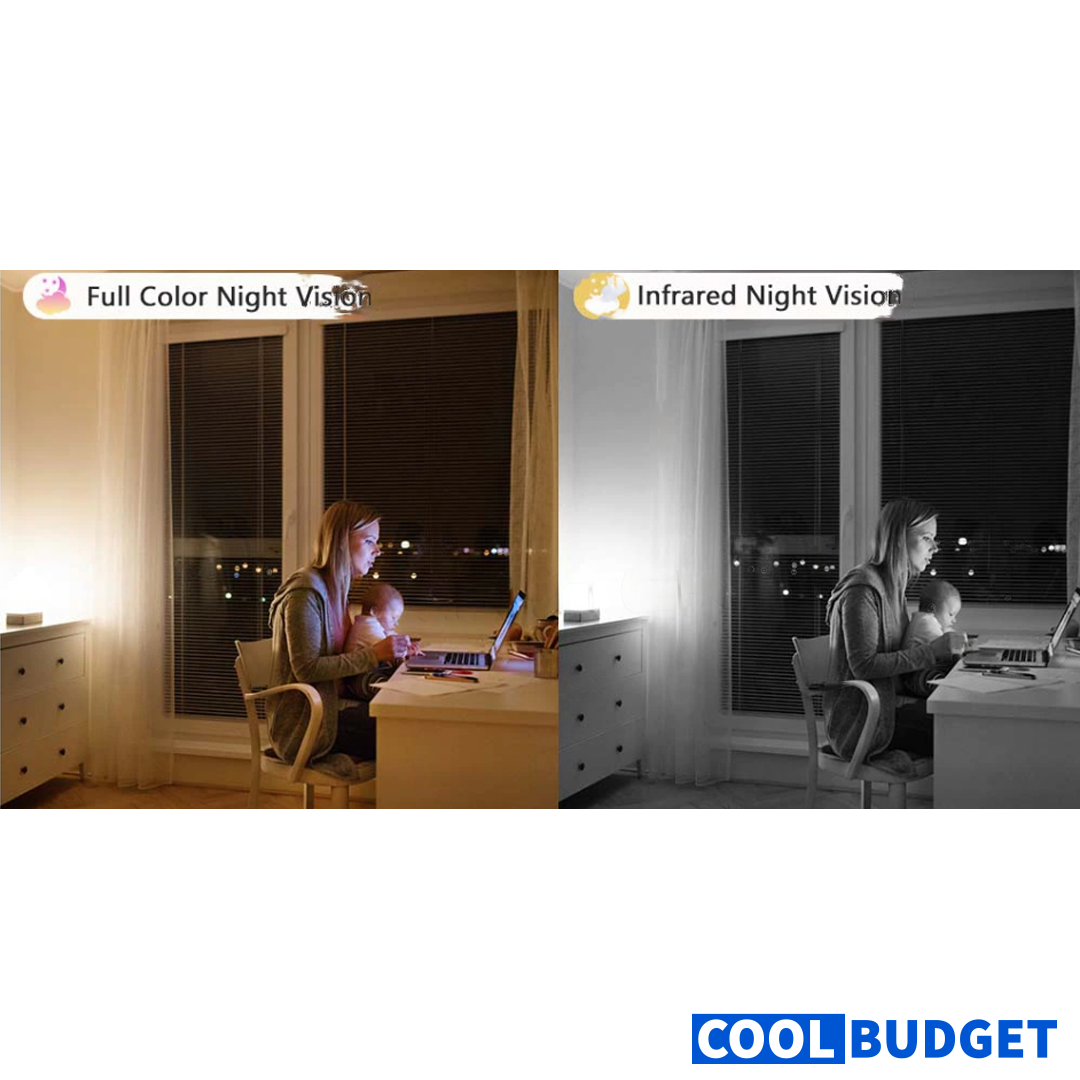 2MP E27 Bulb Camera WiFi Indoor Video Surveillance 1080P Home Security Monitor Full Color Night Vision Auto Tracking (CODE:1012)