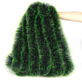 🎅 (1 Pc) Green Christmas Foil Tinsel Garland - 1