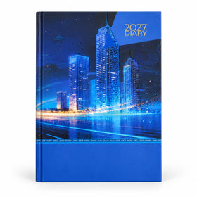 2027 Executive Hardcover Daily Diary - Modern Skyline Edition Front Cover