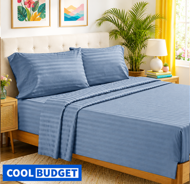 Egyptian Cotton Bedsheet 3-Piece Set – Multi Pack Offer (Random Colors)