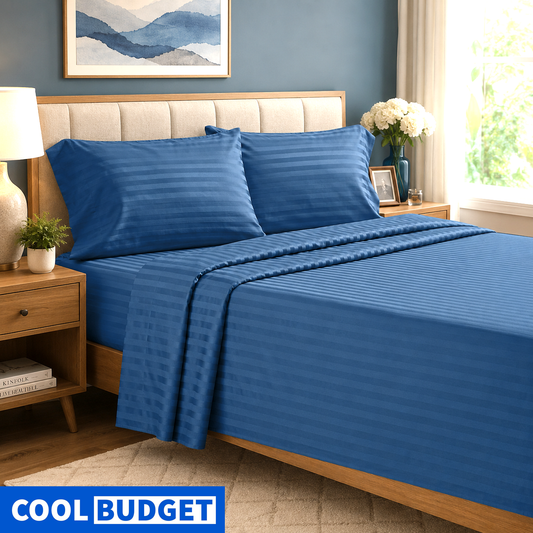 Egyptian Cotton Bedsheet 3-Piece Set - Soft, Stylish & Comfortable - Free Delivery