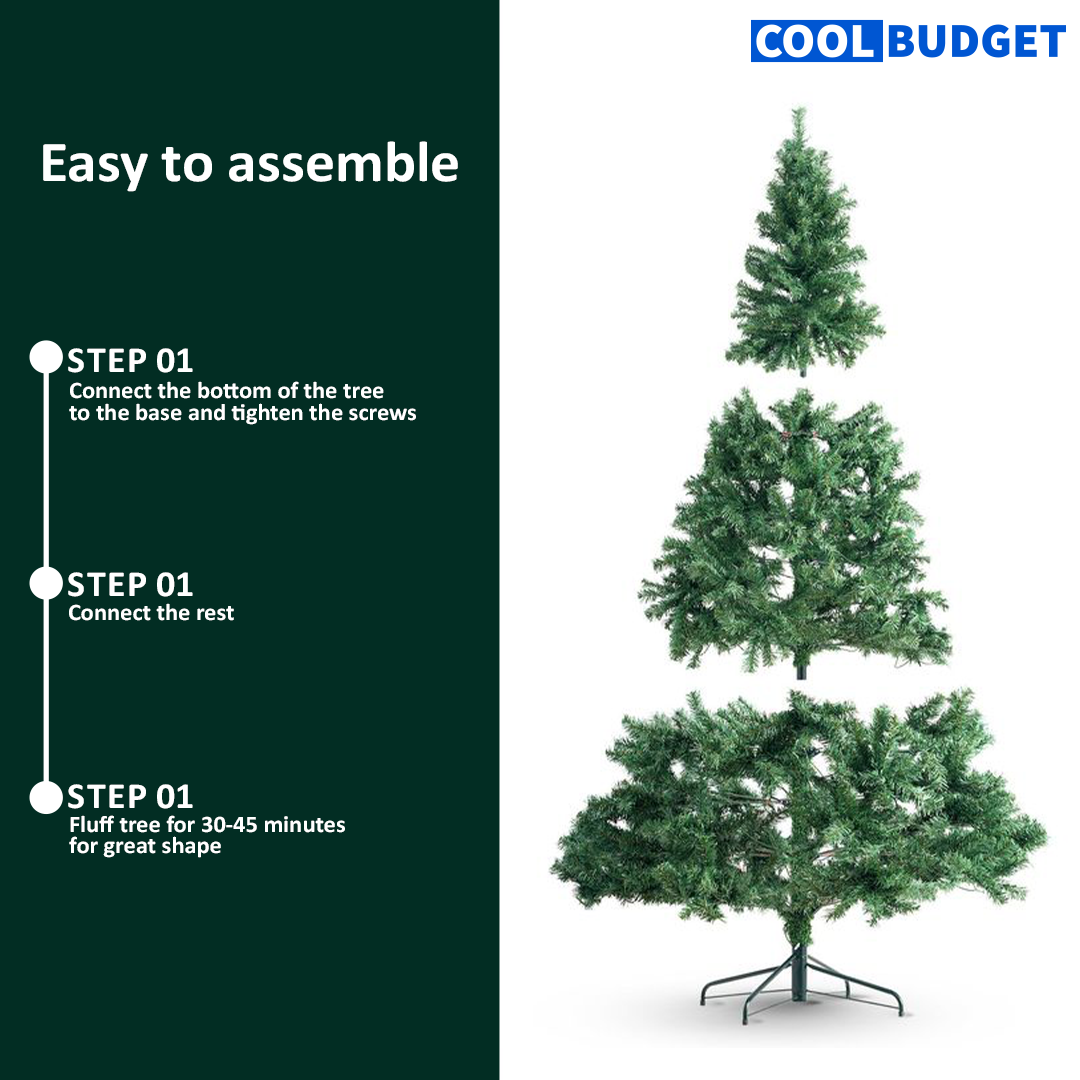 Christmas Tree (Green / White) | 3 - 8 Ft