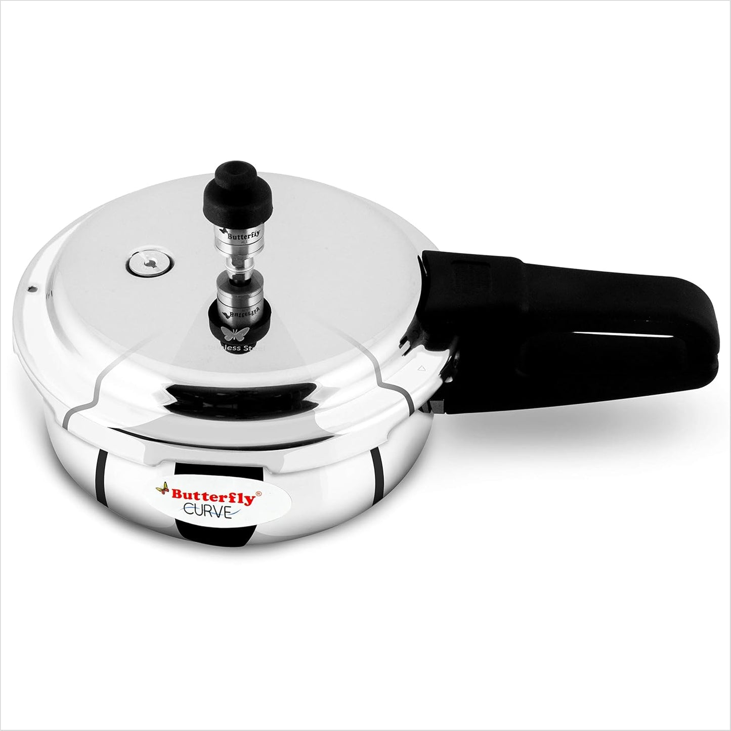 BUTTERFLY CURVE STAINLESS STEEL PRESSURE COOKER 2L,3L,& 5L