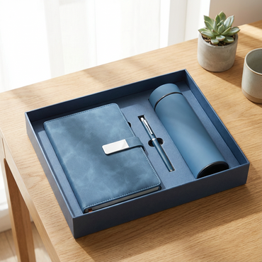 Premium Gift Set – Notebook, Pen & Smart Temperature Display Vacuum Insulated Stainless Steel Bottle