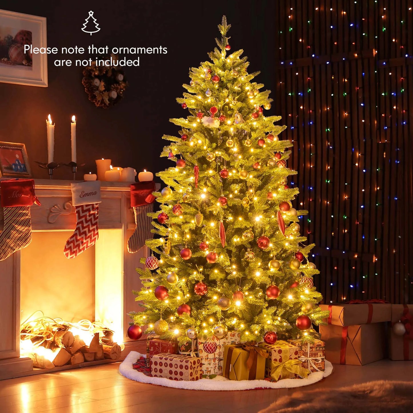 7 FT Costway Christmas Tree with LED Lights