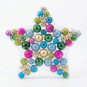 Christmas Ornament Collection - Vibrant Multi-Color Assortment - 1