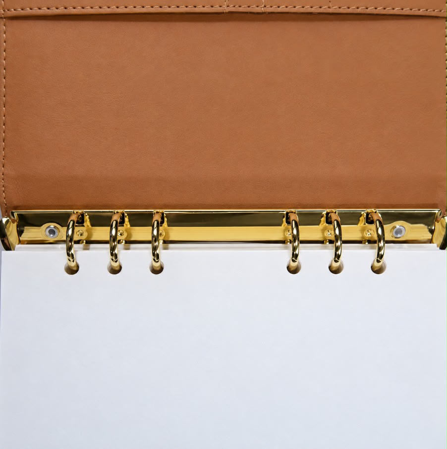 Executive Organizer Colored Multi-Tab Dividers and Lined Agenda Paper Detail