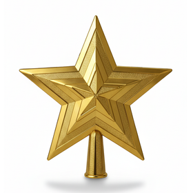 Gold Christmas Tree Top Star – Hanging Christmas Decoration - 1