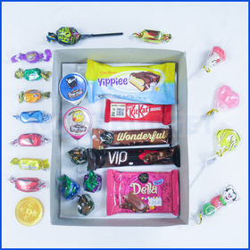 Low Price Foreign 26+Pcs Random Mix Chocolate Candy Toffees Colourful High Quality