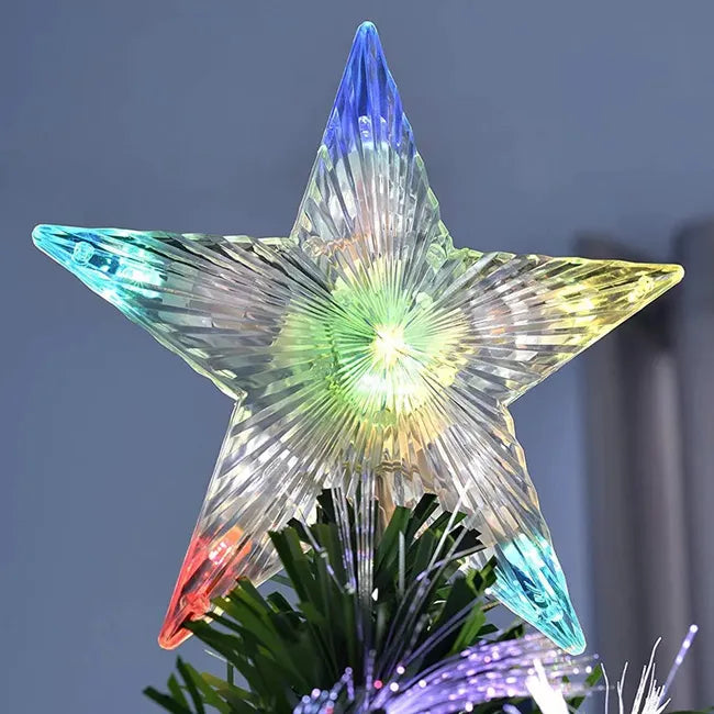 6ft Artificial Prelit Fiber Optic Christmas XMAS Tree Slim with Lights Clearance