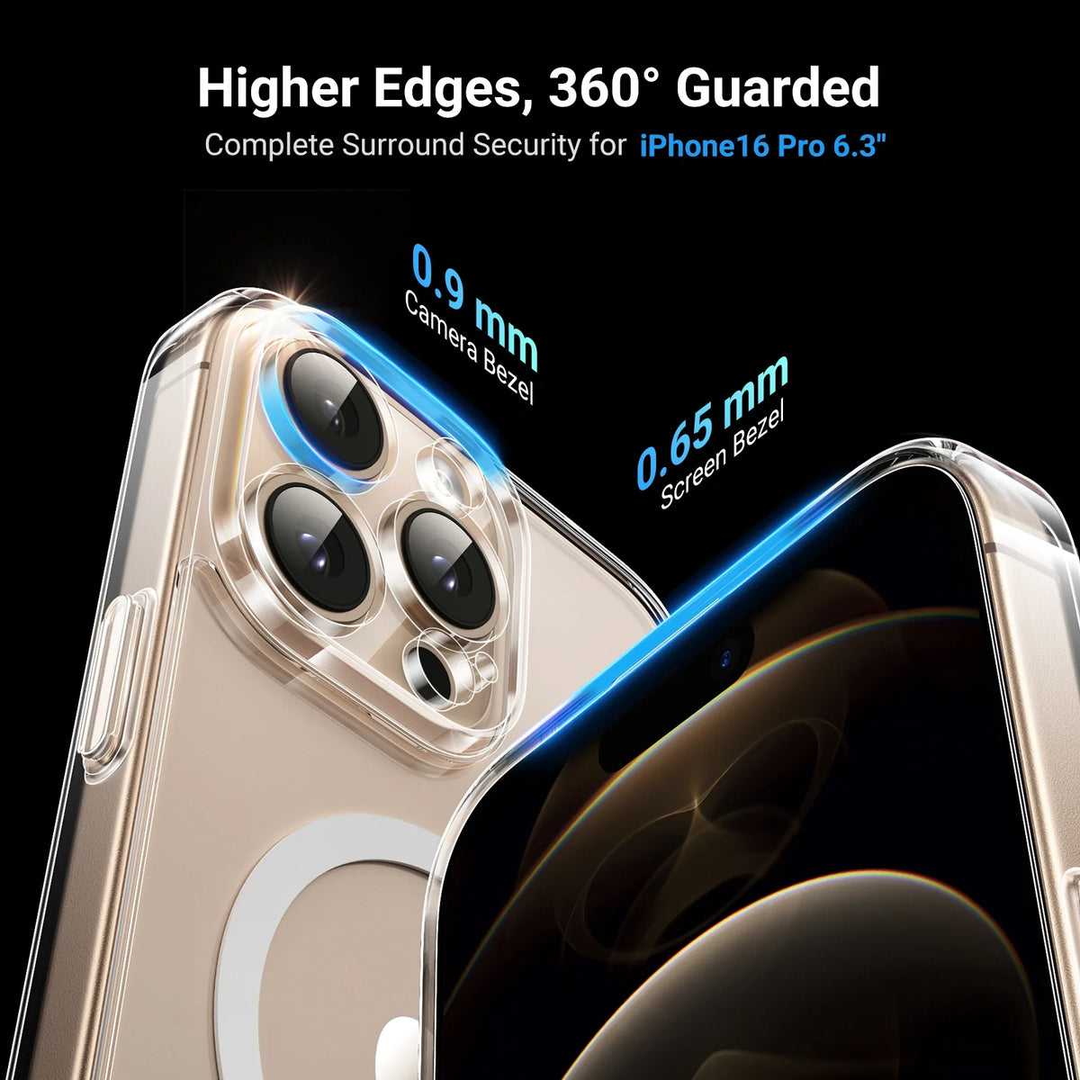 UGREEN iPhone 16 Pro Max Classy Clear Magnetic Protective Case for Upgraded Version – CA112 - 45924 - 7