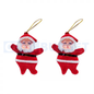 2 Pcs Santa Claus – Small Hanging Christmas Tree Decorations (8.5 cm)