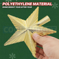 Gold Christmas Tree Top Star – Hanging Christmas Decoration