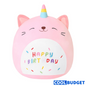 SQEQE Unicorn Cat Plush Kawaii Birthday Cat Plushies Pillow Cat Stuffed Animal Toy Soft Plushie Doll Gifts for Kids Decor(Caticorn, 8 Inch)