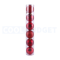 6 Pcs Red Color Christmas Baubles – Shatterproof Tree Decorations (8 cm)