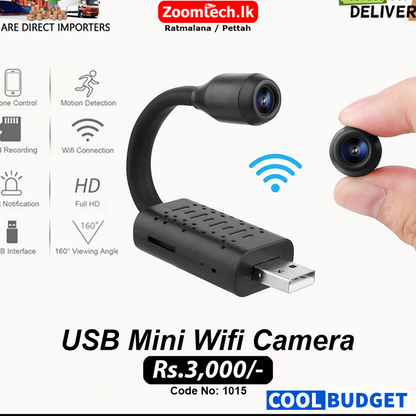 USB WiFi MiNi CCTV Camera with Voice Record (Code : 1015)