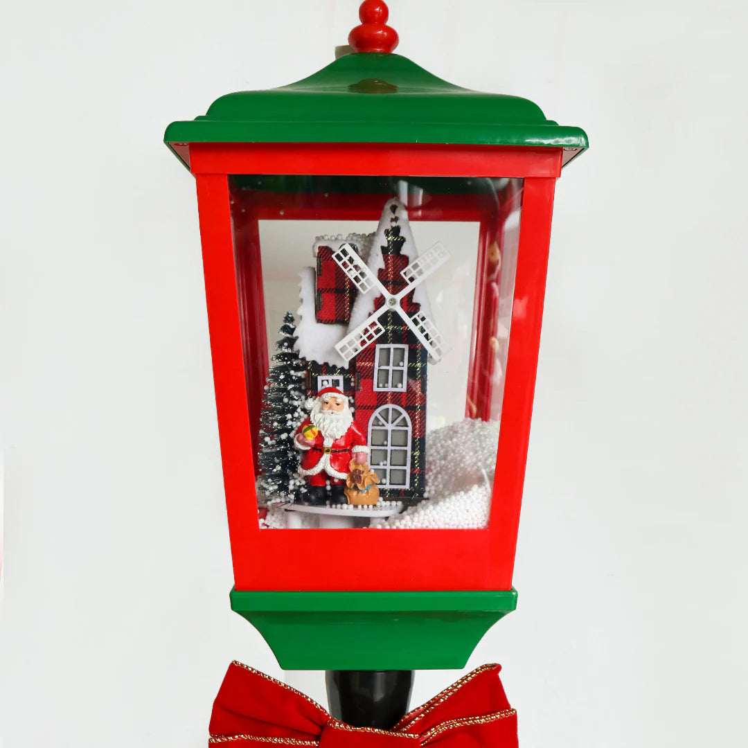 Red and green lamp post - 157cm LED017