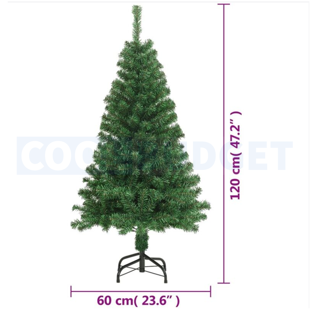 4ft Artificial Green Color Christmas Tree – Steel Stand – Christmas Decoration