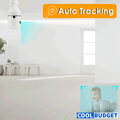2MP E27 Bulb Camera WiFi Indoor Video Surveillance 1080P Home Security Monitor Full Color Night Vision Auto Tracking (CODE:1012)