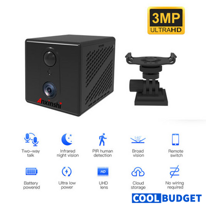 4G Sim with Battery 2Mp CCTV Mini Camera with Voice Record