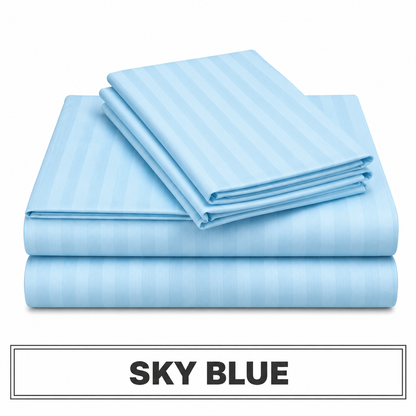 Egyptian Cotton Bedsheet 3-Piece Set - Soft, Stylish & Comfortable - Free Delivery