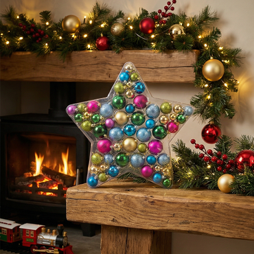 Christmas Ornament Collection - Vibrant Multi-Color Assortment