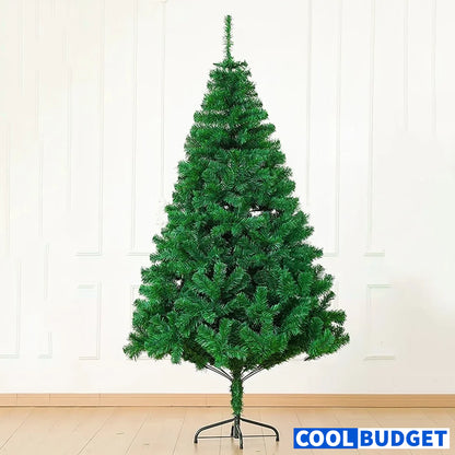 7ft Artificial Green Color Christmas Tree – Steel Stand – Christmas Decoration