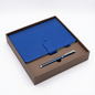 Professional Blue Textured Notebook Pen Gift Set