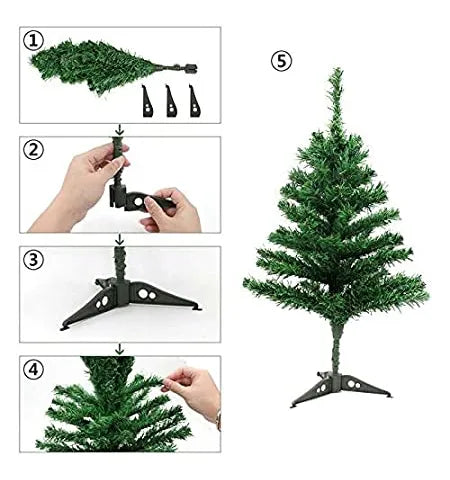1ft Artificial Green Colour Christmas Tree – Christmas Decoration - Plastic - 2