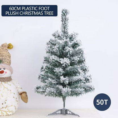 2 Ft Green Artificial Christmas Tree, Snow Flocked Xmas Tree - 5