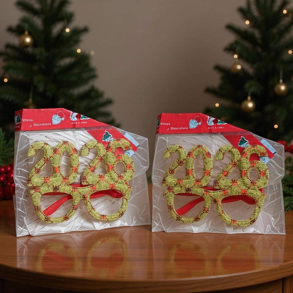 2026 Funny Glasses Frame for Christmas - 2
