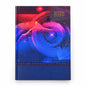 2027 Executive Hardcover Daily Diary - Abstract Neon Vortex Edition Front Cover