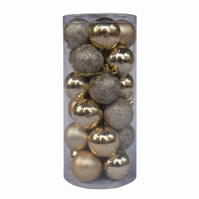 24 Balls Christmas Balls Ornaments  Shatterproof Christmas Tree Decorations with Hanging Loop for Xmas Tree - 1