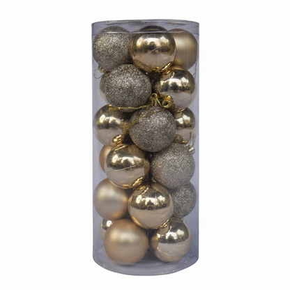 24 Balls Christmas Balls Ornaments  Shatterproof Christmas Tree Decorations with Hanging Loop for Xmas Tree - 1
